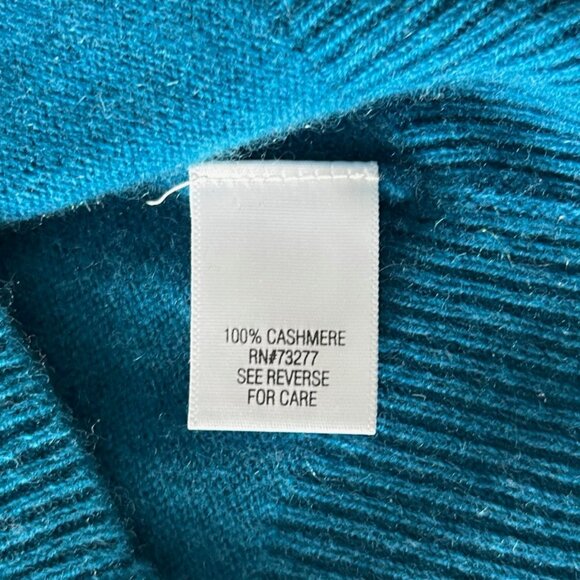 APT. 9 Blue Cashmere V Neck Sweater Sz M - Picture 5 of 8